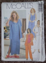 3946 MS SHIRT, DRESS, TOP,PANTS, SKIRT PATTERN 18-24W